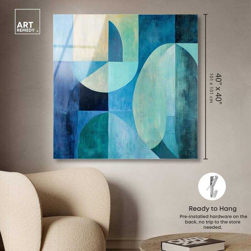 Color Blocks II Acrylic by Art Remedy, Ready to Hang