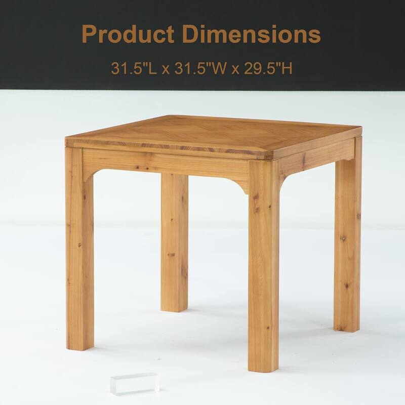 Solid Wood Dining Table Square Kitchen Table for Dining Room