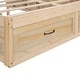 preview thumbnail 14 of 52, Full/Queen Size Platform Bed with 6 Storage Drawers, Wooden Bedframe, Storage Bed, Headboard Not Include, for Kids/Teens/Adults