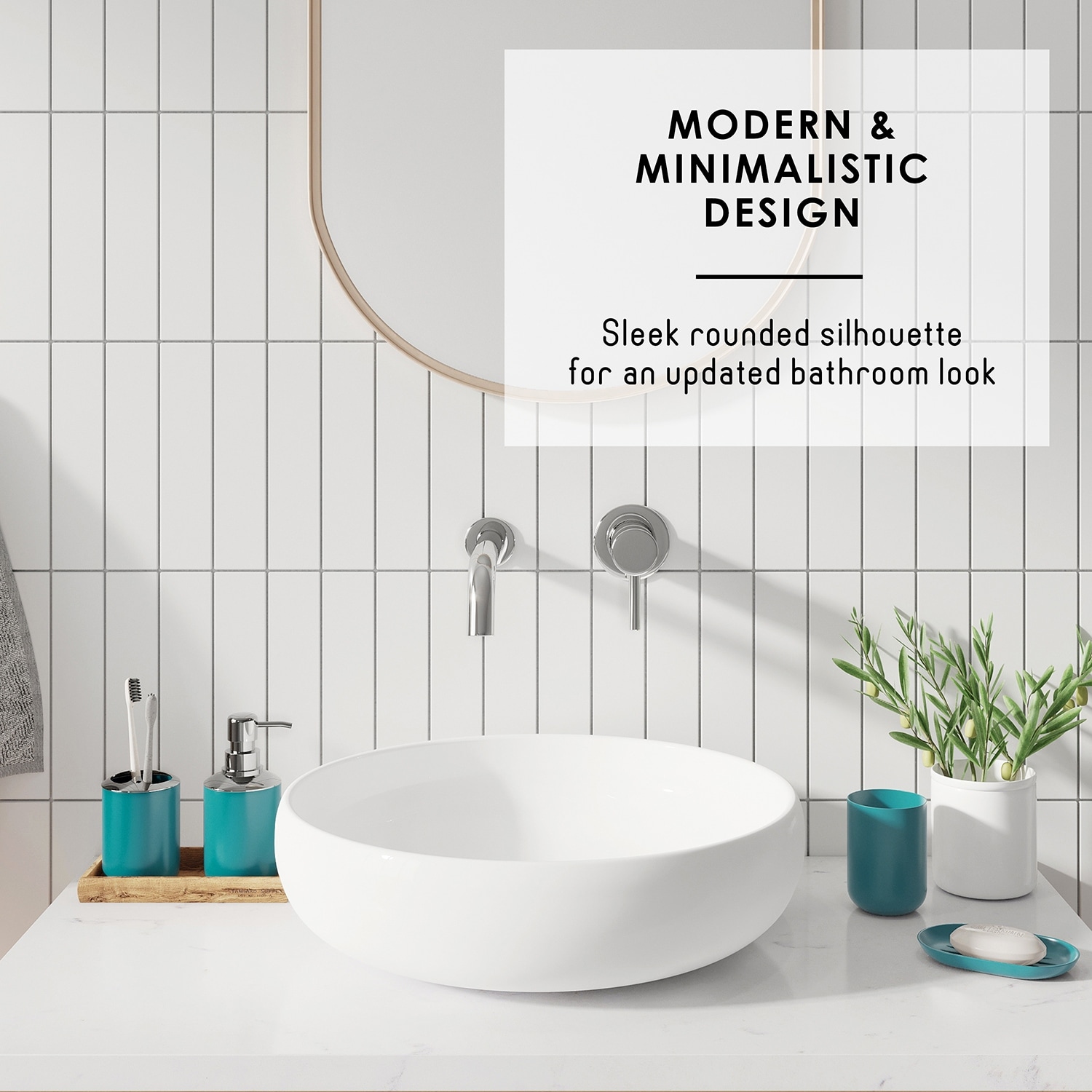 Clara Clark 20-Piece Complete Bathroom Accessories Set with Shower Curtain-image