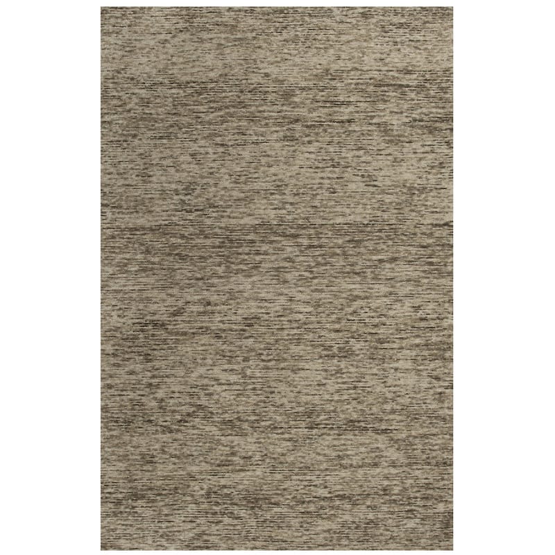 Alora Decor Laine Collection Stripe Casual Area Rug - 7'6" x 9'6" - Brown