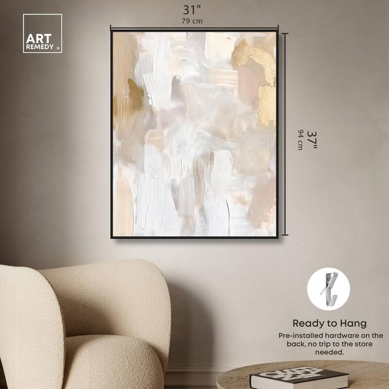 Beige and Cream II Canvas by Art Remedy