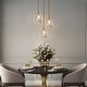 preview thumbnail 15 of 15, Modern Gold 1-Light Hand-blown Teardrop Glass Pendant Light for Kitchen Island - 7.8" W x 11.2" H