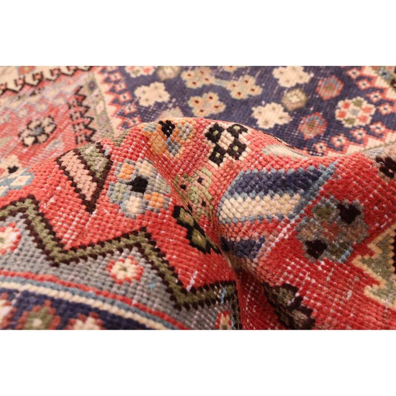 ECARPETGALLERY Hand-knotted Antalya Vintage Dark Copper Wool Rug - 4'8 x 6'7