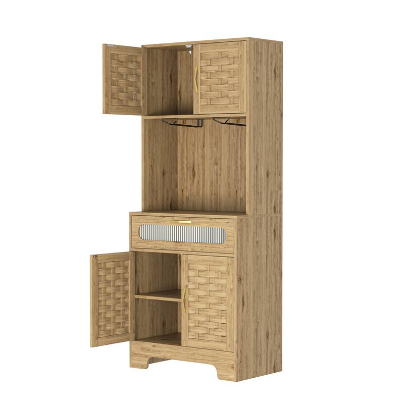 67'' Tall Pantry Buffet Cabinet Freestanding Hutch Cupboard