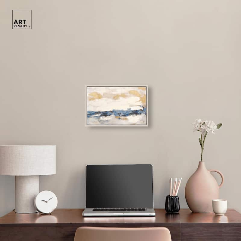 Mountain Mist Canvas Digital Abstract Art by Art Remedy