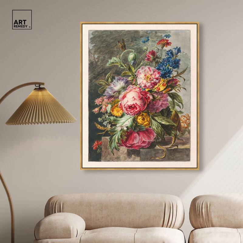 Stilleven Met Bloemen Canvas by Art Remedy