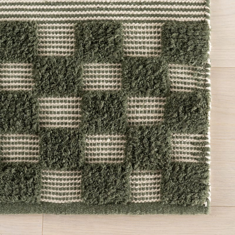 Carmeon Hamilton Nubi Bohemian Striped Hand Woven Rug