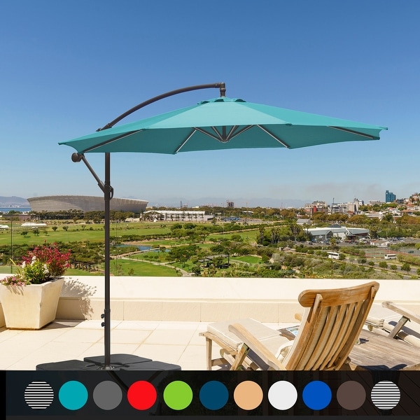 Weller 10 Ft. Offset Cantilever Hanging Patio Umbrella. Opens flyout.
