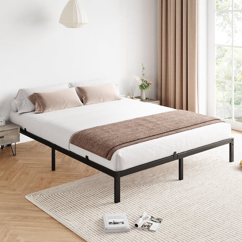 14 Inch Bed Frame - Black 10" - Queen