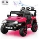 preview thumbnail 15 of 33, 12V Kids Ride on Truck Car, Kids Electric Velectric with Parent Remote Control Rose