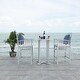 preview thumbnail 1 of 5, SAFAVIEH Outdoor Living Pate 3-piece Bar Bistro Set - 25"W x 26"D x 50"H