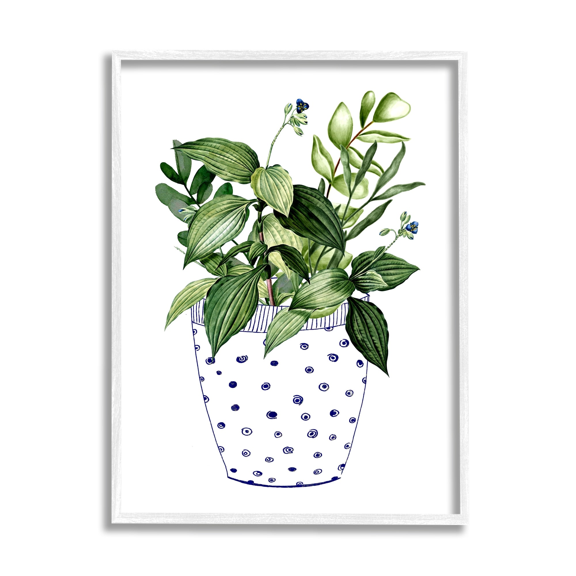 Stupell Modern Potted Plant Framed Giclee Art Design by Karen Smith