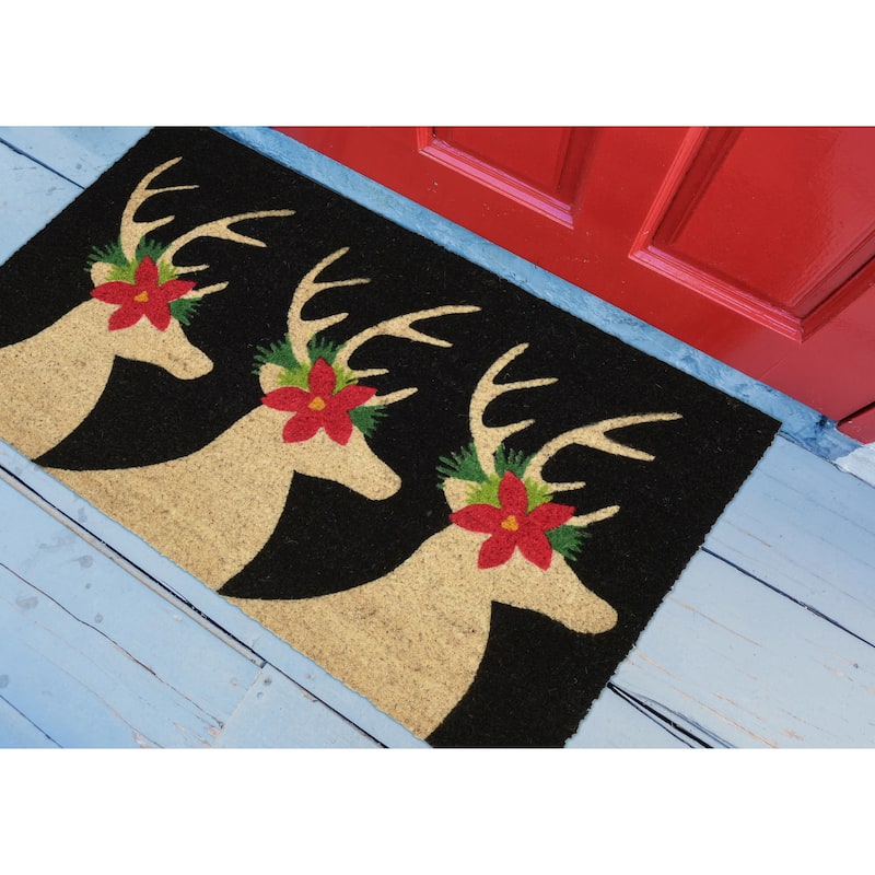 Liora Manne Holiday Antlers Rug (1'6" x 2'6") - 1'6" x 2'6"