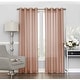 preview thumbnail 31 of 33, Eclipse Liberty Light-filtering Sheer Single Curtain Panel 108 Inches - Cameo