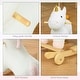 preview thumbnail 7 of 7, Qaba Rocking Horse, 2 in 1 Kids Ride on Horse, Rolling Unicorn Animal Rocker with Sound, Wooden Base, Pedal, Grip Handle