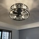 preview thumbnail 17 of 39, 20"/28" Caged Chandelier Ceiling Fan with Crystal Light Remote Control