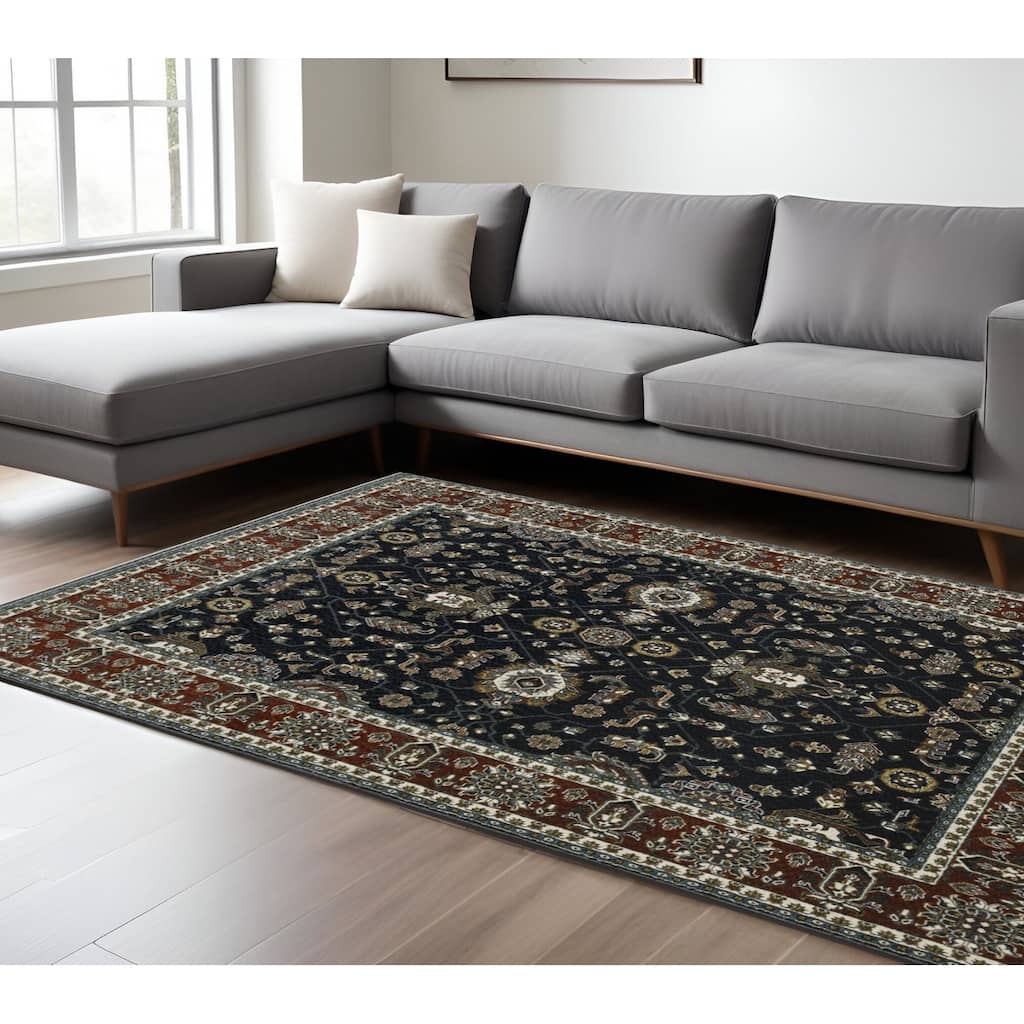 HomeRootsOriental Traditional Rectangle Area Rug