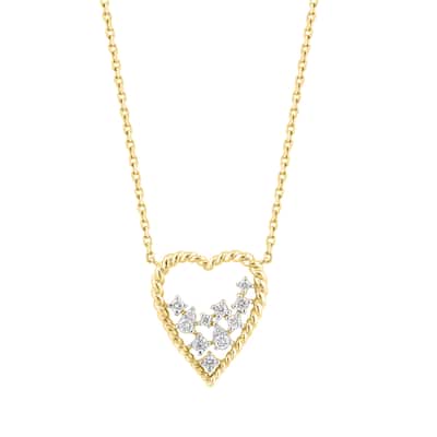 Effy Women's 14K Yellow Gold Floating Diamond Heart Necklace