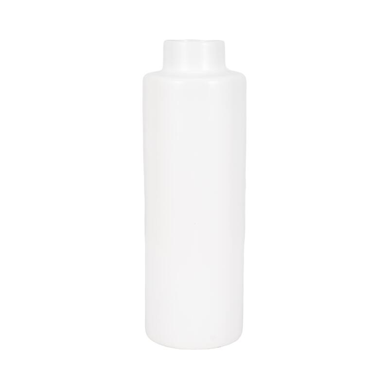 Sagebrook Home Procida White Porcelain Vase with Gold Abstract, Pretty Piece of Decor