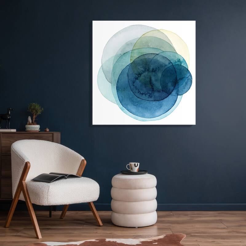 Empire Art"Evolving Planets I" Frameless Tempered Art Glass Wall Art