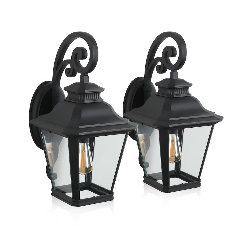 2-Pack 14" Outdoor Wall Lanterns