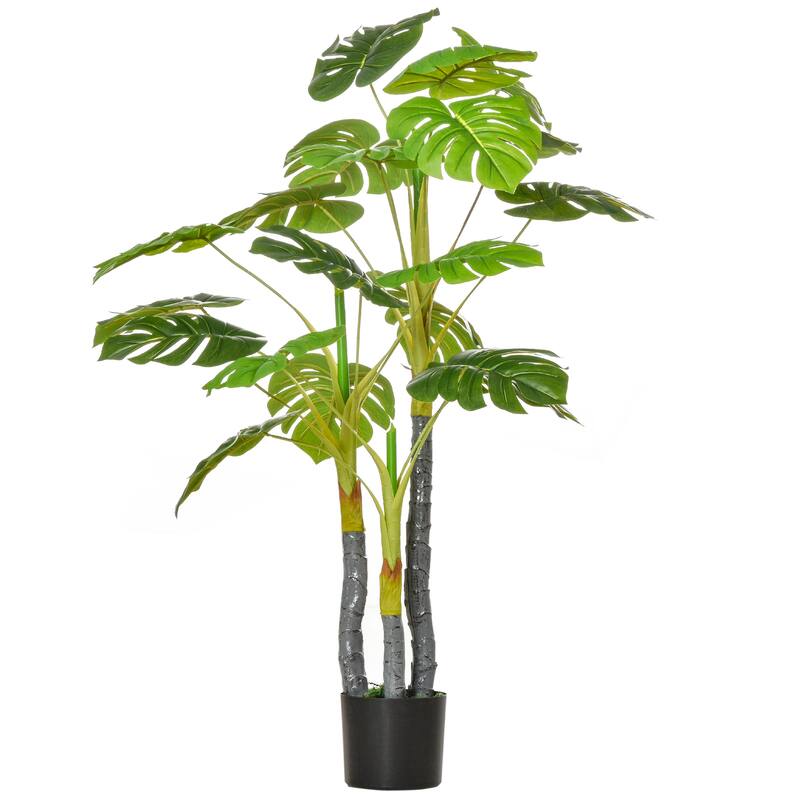 4FT Artificial Monstera Tree, Faux Decorative Plant in Nursery Pot