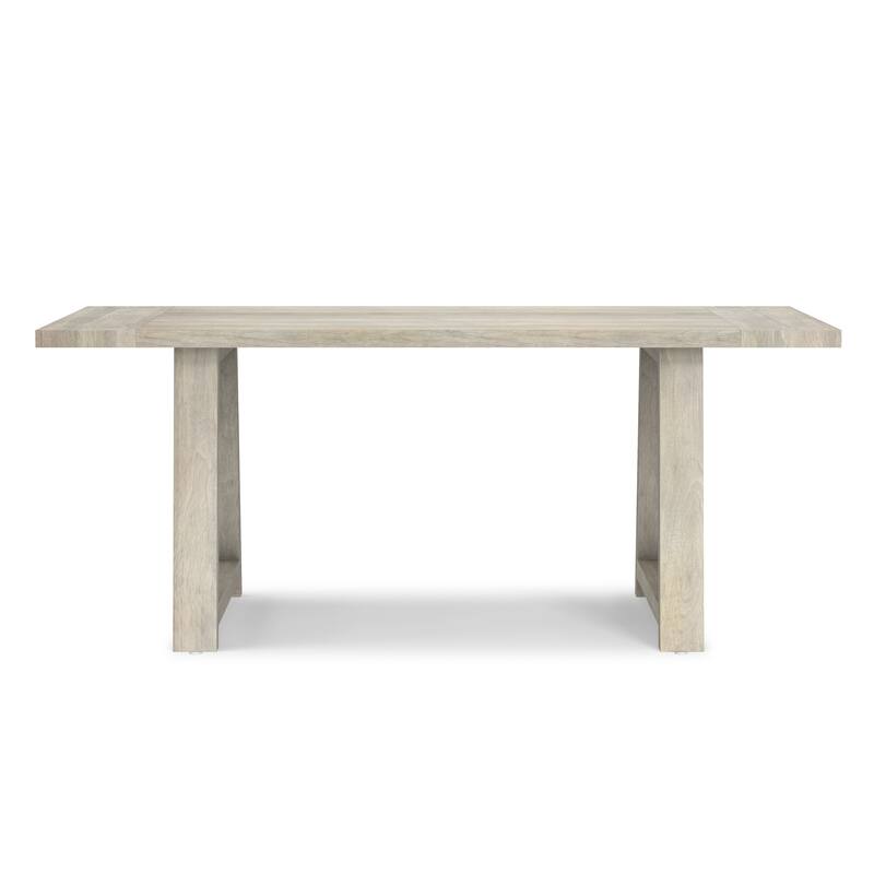 WyndenHall Aeris 72 inch Wide Solid Mango Farmhouse Dining Table - 36"D x 72"W x 29.5"H