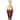 43-Inch-Tall Vase, Majestic Impressive Vase, Magnificent Rich Large Floor Vase, Tall Flower Holder. Red and Natural Color