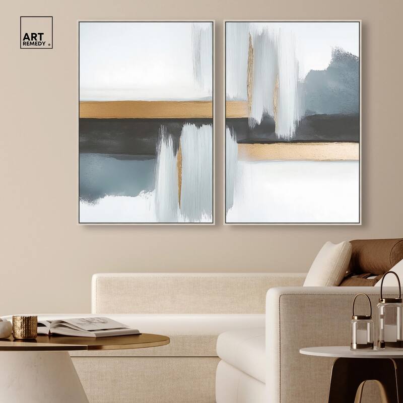 Azure Horizon II Canvas Set of 2 by Art Remedy