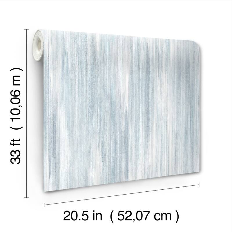 A-Street Prints Elysian Sky Blue Ikat Wallpaper