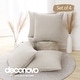 preview thumbnail 54 of 89, Deconovo Faux Linen Throw Pillow Covers 4 PCS(Cover Only) 18"x18" - Light Flax