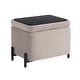 preview thumbnail 10 of 15, Studio Living Kendari Small Storage Ottoman in Velvet Fabric