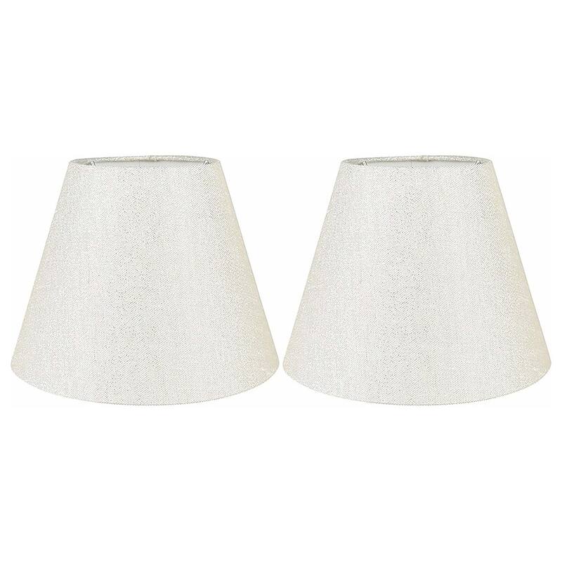 Hardback Faux Silk Conical Lamp Shade, 5 inch Top, 9 inch Bottom, 7 inch Slant