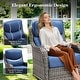 preview thumbnail 61 of 187, Outdoor Patio Sofa Swivel Chair with 6-Inch Thick Cushions Set