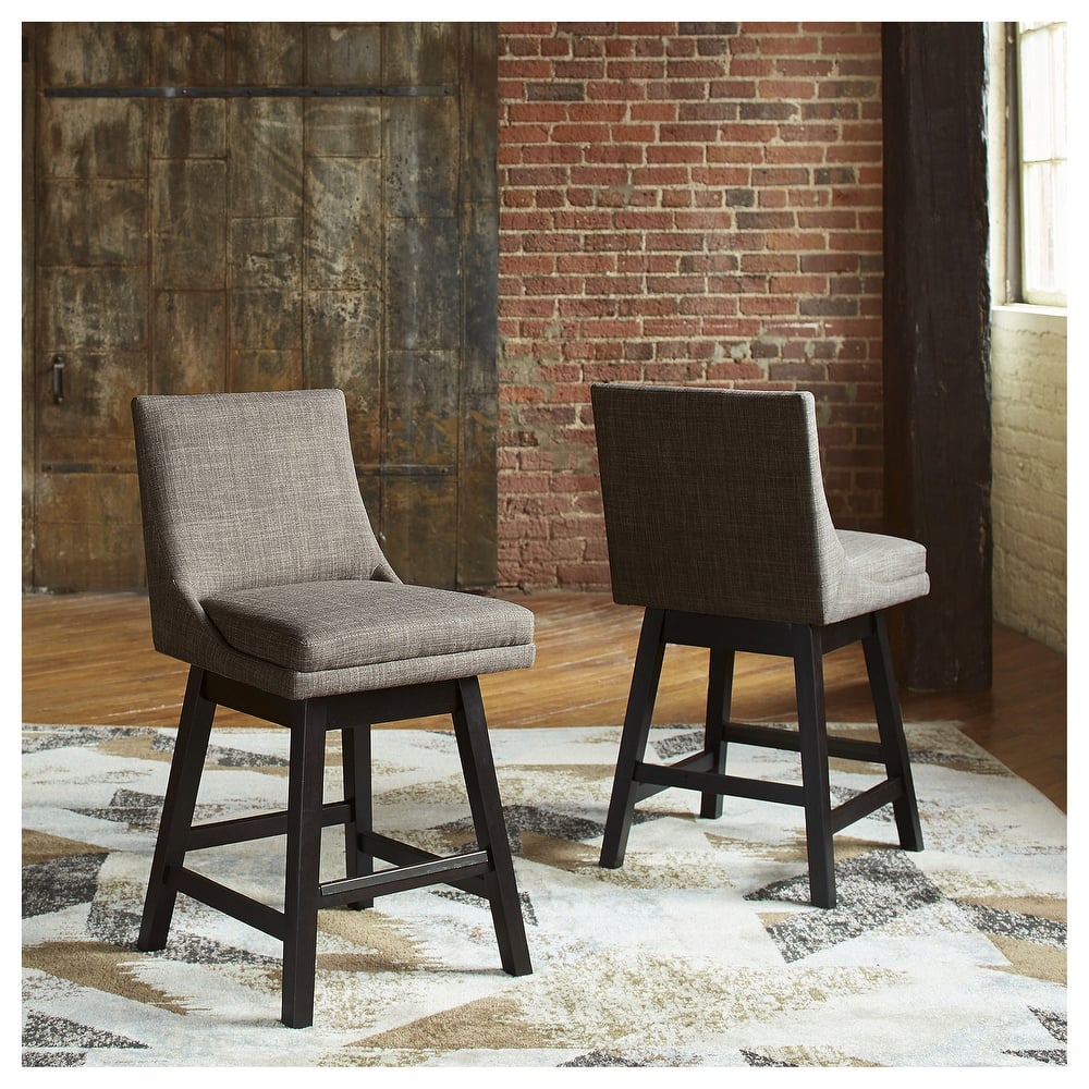 Tallenger Upholstered Swivel Stool (Set of 2)