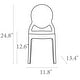 preview thumbnail 9 of 7, 25" Stackable Outdoor Patio Kids Armless Chair