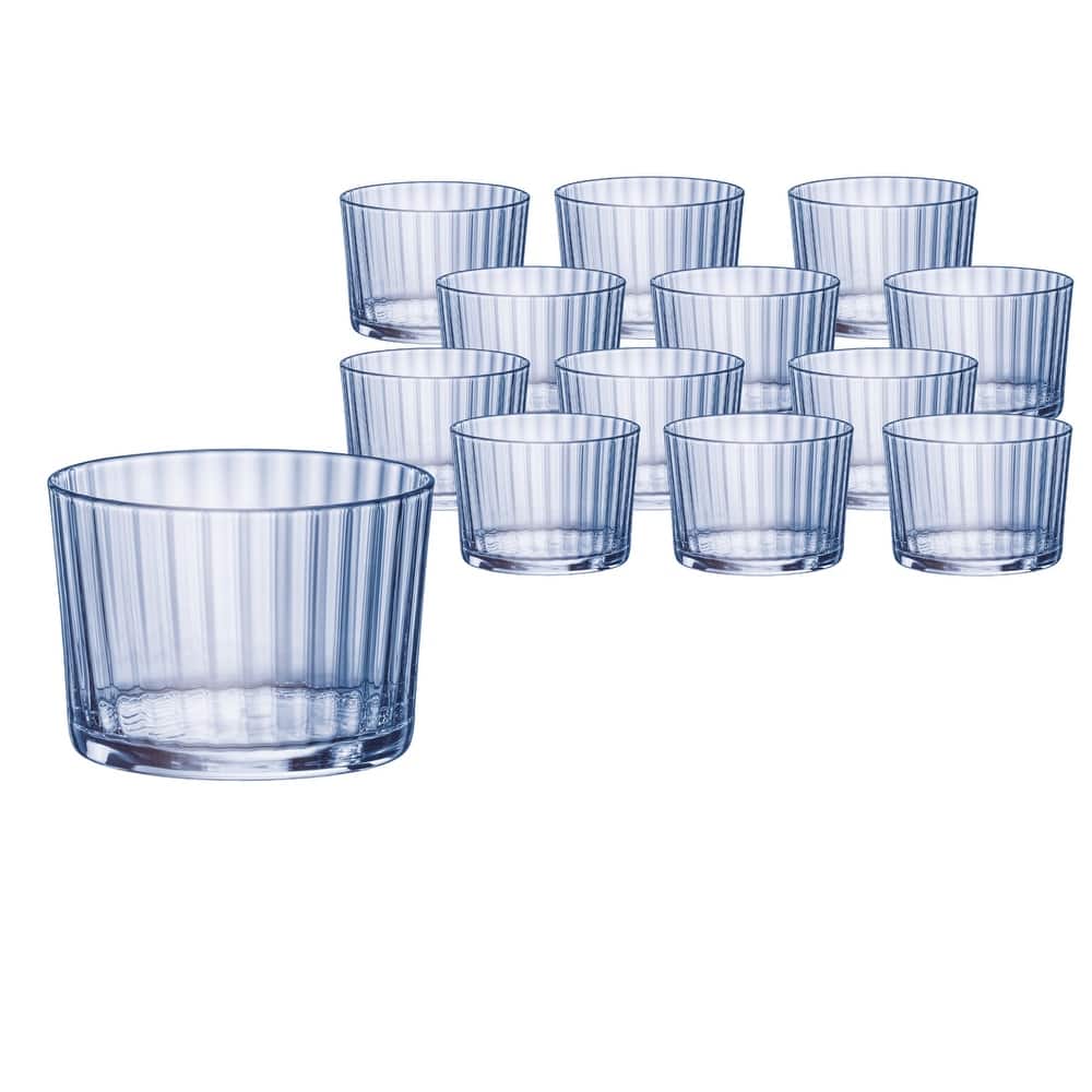 Bormioli Rocco Set of 12 Exclusiva Sapphire Blue Glasses