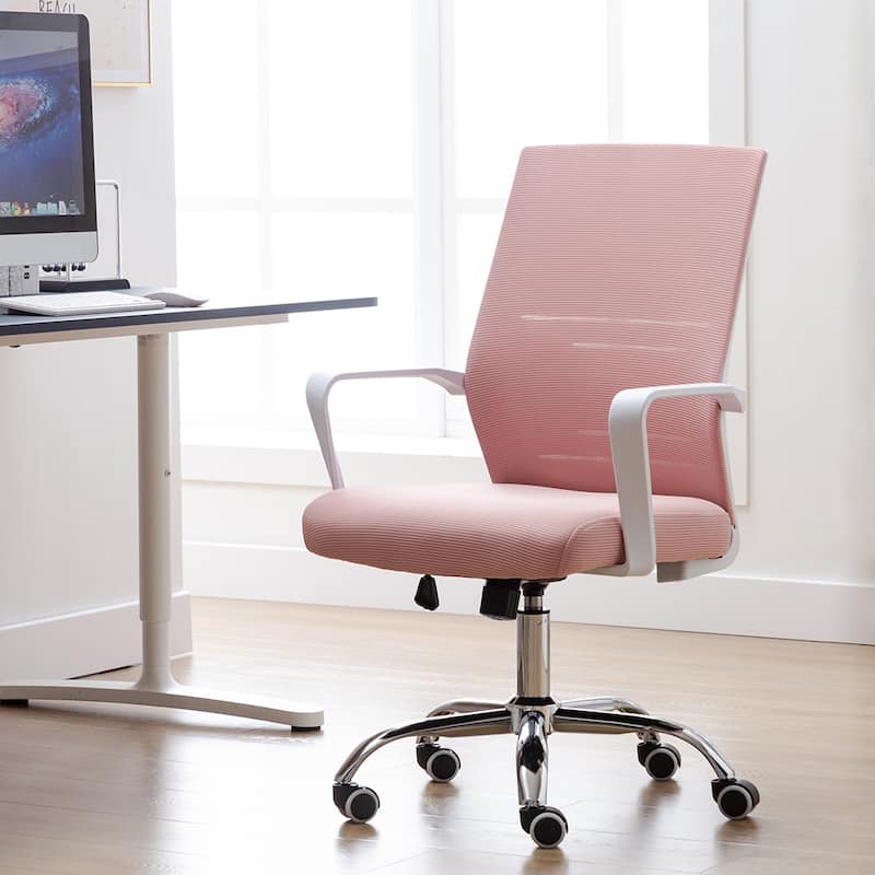 Porthos Home Brio Swivel Office Chair, Mesh Back, Adjustable Height