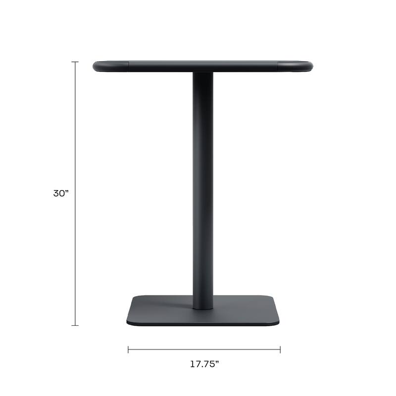 Haley Square Steel Table 24" Black