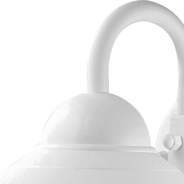 White Three Tier Lamp Shade Outdoor Wall Light 6' x 7' Bed Bath