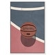 preview thumbnail 14 of 28, Oliver Gal 'Basketball Court Area' Sports Blue Wall Art Canvas