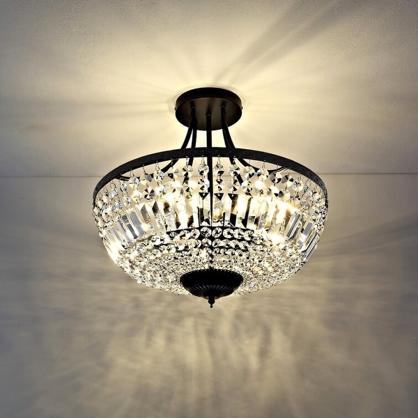 Semi flush round ceiling light discount