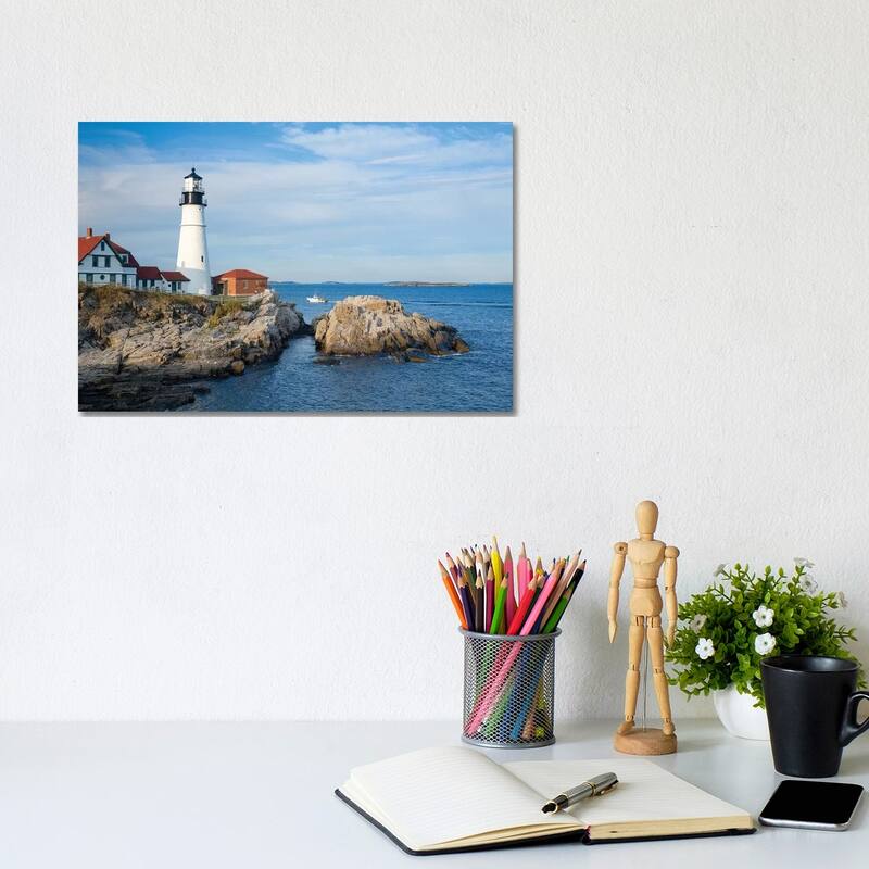 iCanvas "Portland Head Lighthouse, Maine, New England, USA" by Gareth McCormack Canvas Print - 8x12x0.75