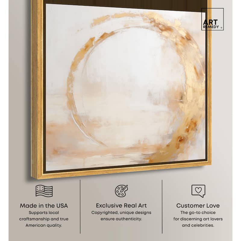 Golden Orb II Canvas by Art Remedy