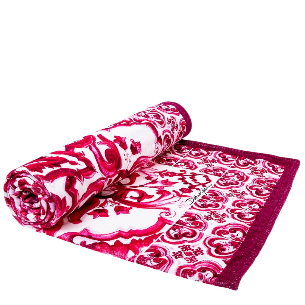 Dolce & Gabbana Majolica Print Beach Towel - 72 x 45 in