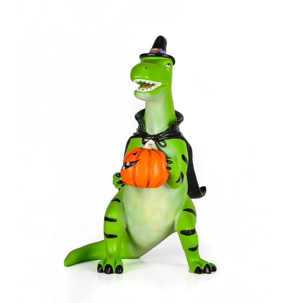 National Tree Company Halloween Tabletop Decoration, Green, T-Rex, 10 Inches - 10 in