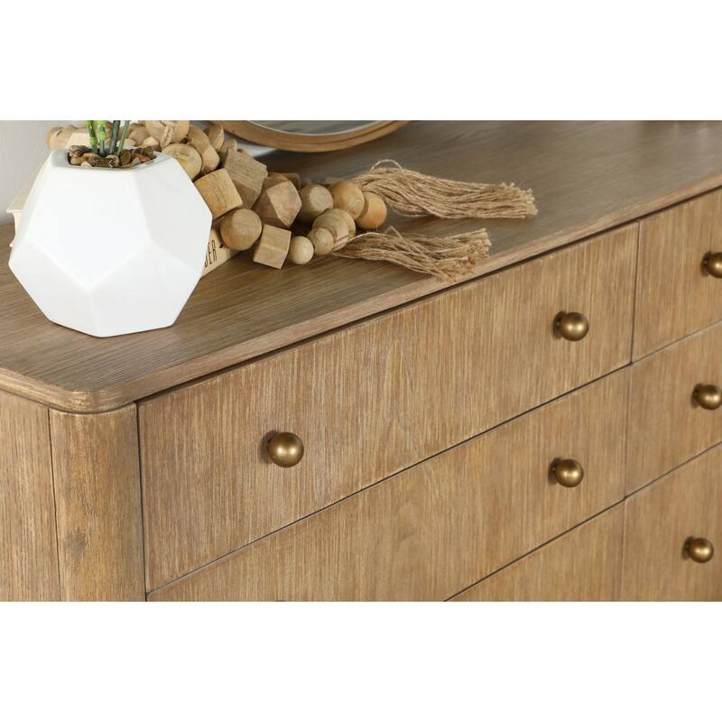 Stevie Sand Wash Rectangular 8-drawer Dresser