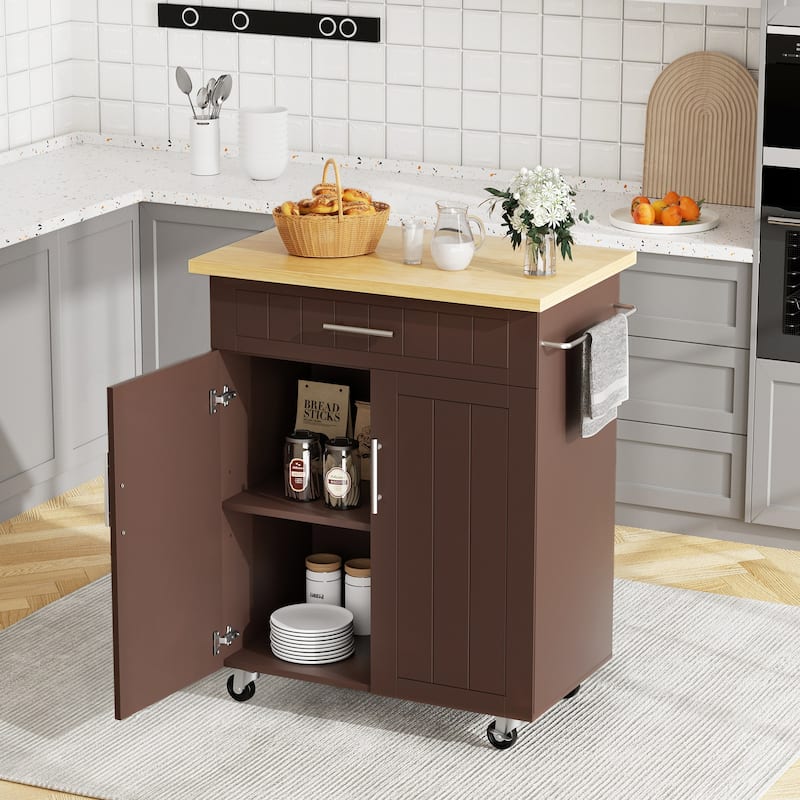 Futzca Storage Kitchen Island Cart