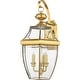preview thumbnail 2 of 0, Newbury 3-Light Outdoor Wall Lantern in Polished Brass